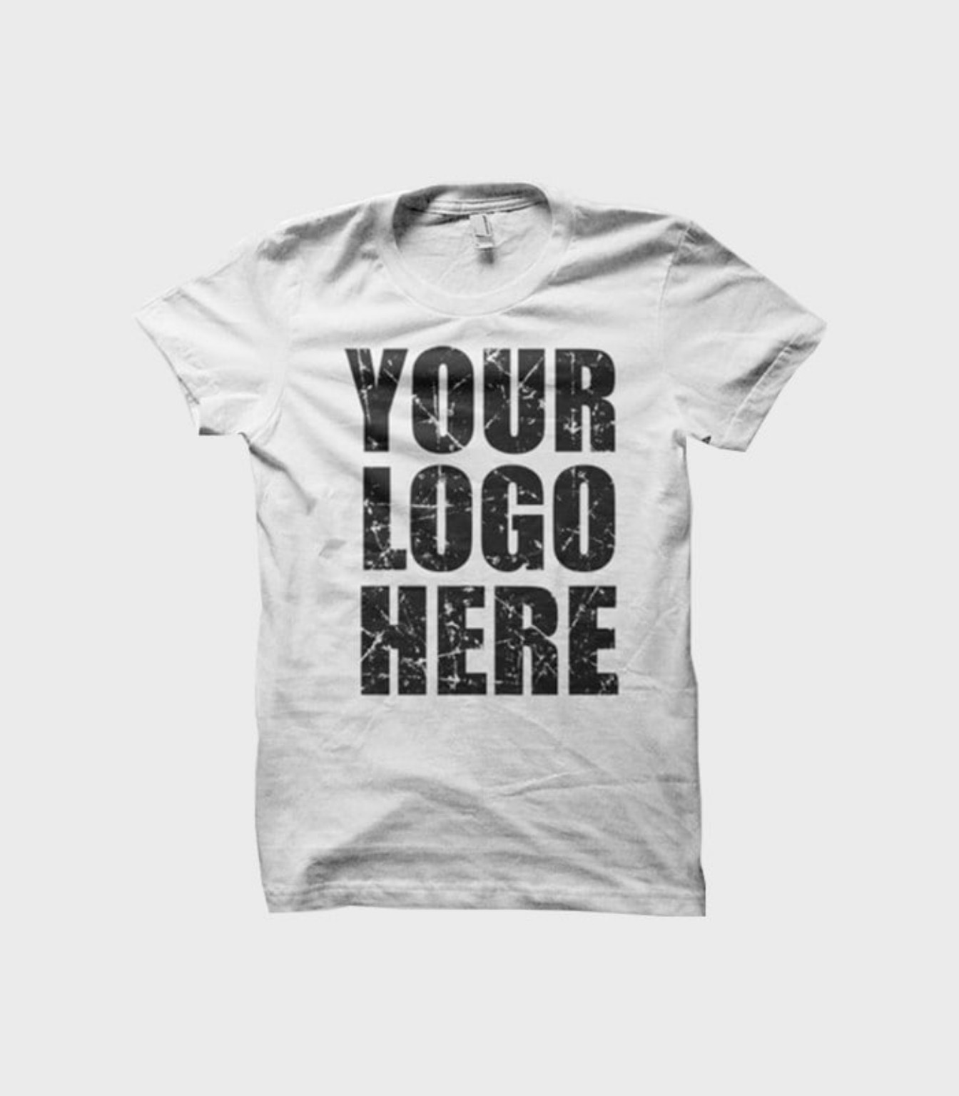 White custom print T-shirt