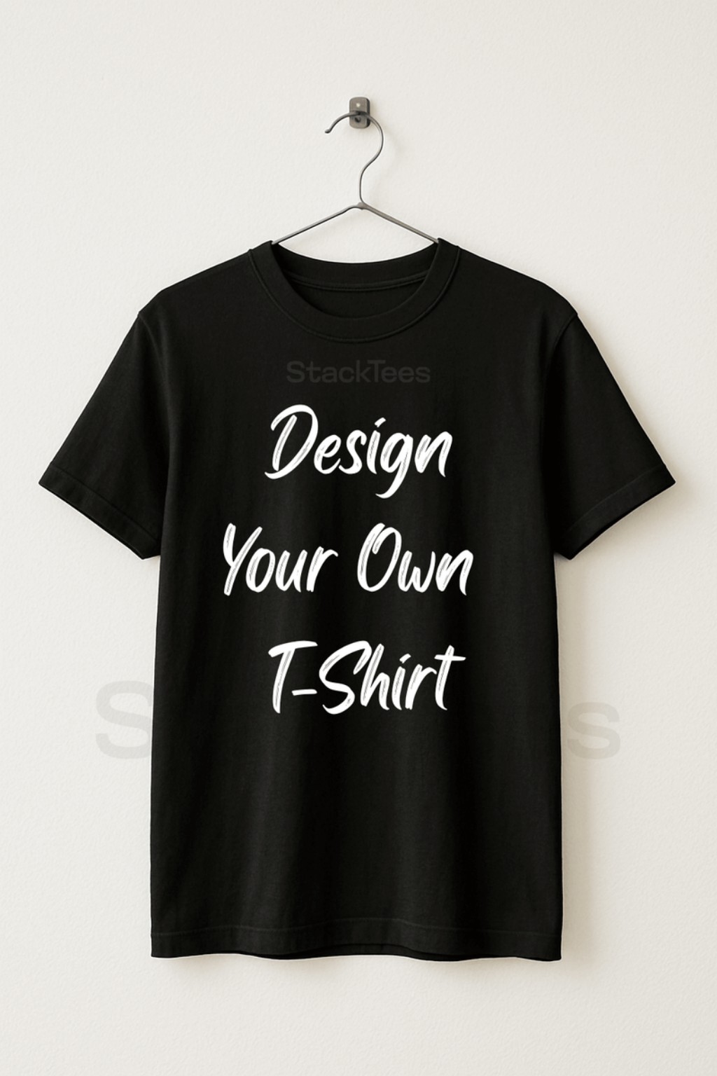 Black custom design T-shirt